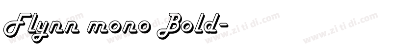 Flynn mono Bold字体转换